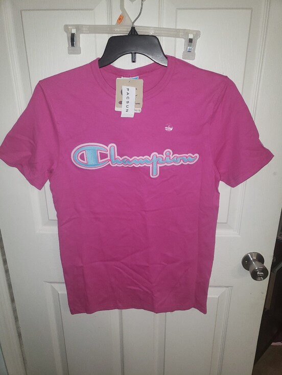 Champion Other - Sz S Champion Hot Pink Logo Crewneck Tee